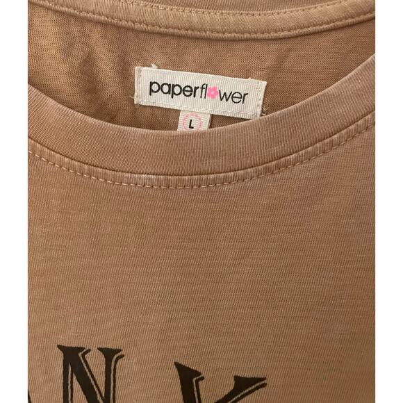 Paper Flower Girls Short Sleeve Believe In Yourself Anything is Possible Tee Lg - Picture 3 of 4